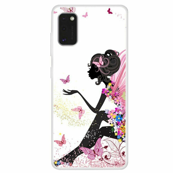 

Силиконовый (TPU) чехол Deexe Life Style для Samsung Galaxy A41 (A415) - Butterfly Girl