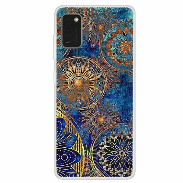 

Силиконовый (TPU) чехол Deexe Life Style для Samsung Galaxy A41 (A415) - Gold Flower