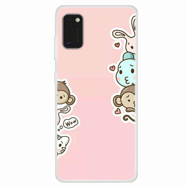 

Силиконовый (TPU) чехол Deexe Life Style для Samsung Galaxy A41 (A415) - Monkey