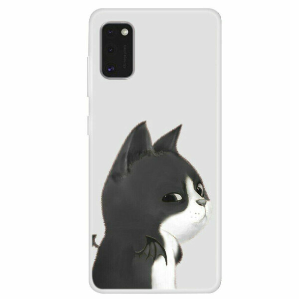 

Силиконовый (TPU) чехол Deexe Life Style для Samsung Galaxy A41 (A415) - Black Cat