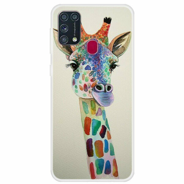 

Силиконовый (TPU) чехол Deexe Life Style для Samsung Galaxy M31 (M315) - Giraffe