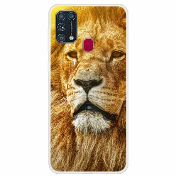 

Силиконовый (TPU) чехол Deexe Life Style для Samsung Galaxy M31 (M315) - Lion