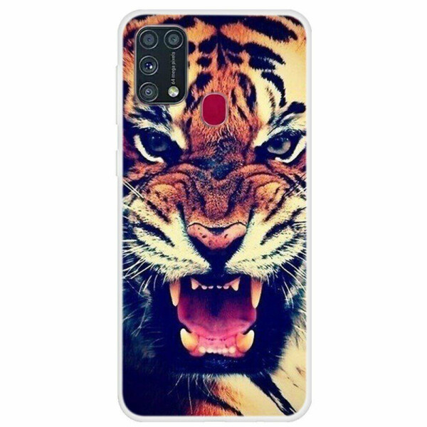 

Силиконовый (TPU) чехол Deexe Life Style для Samsung Galaxy M31 (M315) - Tiger Face