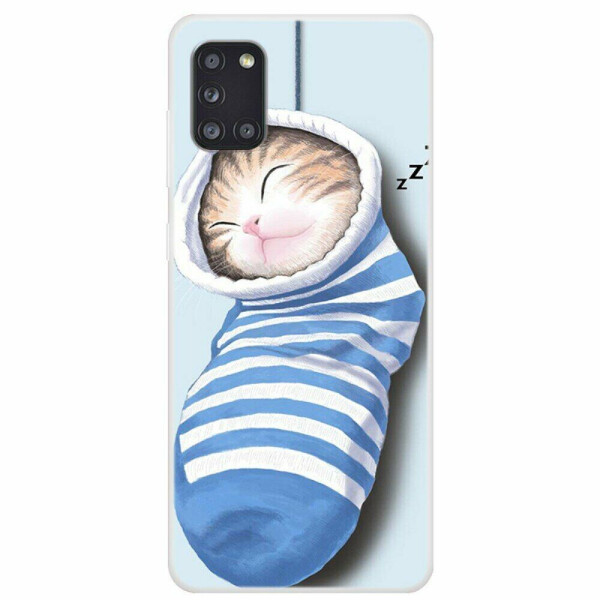 

Силиконовый (TPU) чехол Deexe Life Style для Samsung Galaxy A31 (A315) - Sock