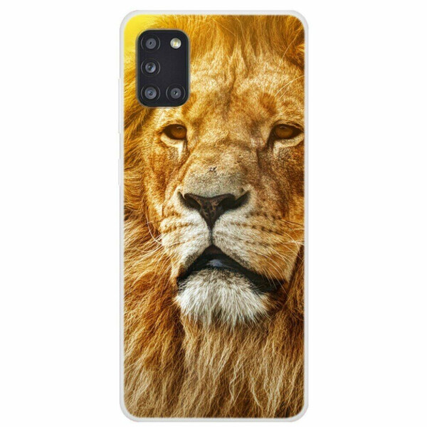 

Силиконовый (TPU) чехол Deexe Life Style для Samsung Galaxy A31 (A315) - Lion