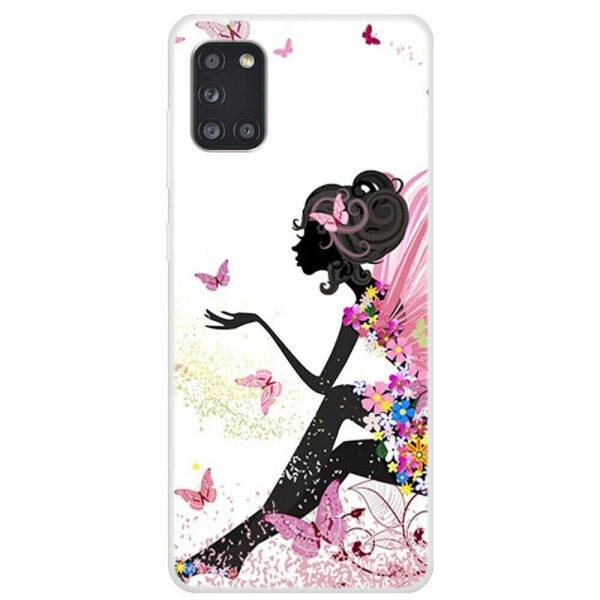 

Силиконовый (TPU) чехол Deexe Life Style для Samsung Galaxy A31 (A315) - Butterfly Girl