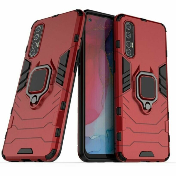 

Защитный чехол Deexe Hybrid Case для OPPO Reno 3 Pro - Red