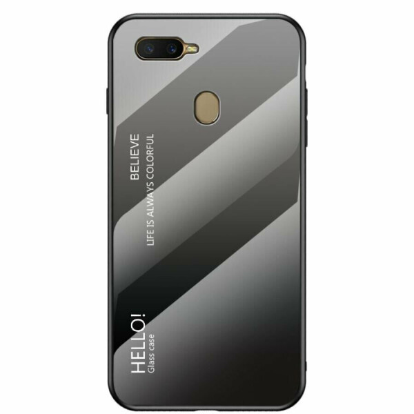 

Защитный чехол Deexe Gradient Color для OPPO A12 - Black / Grey