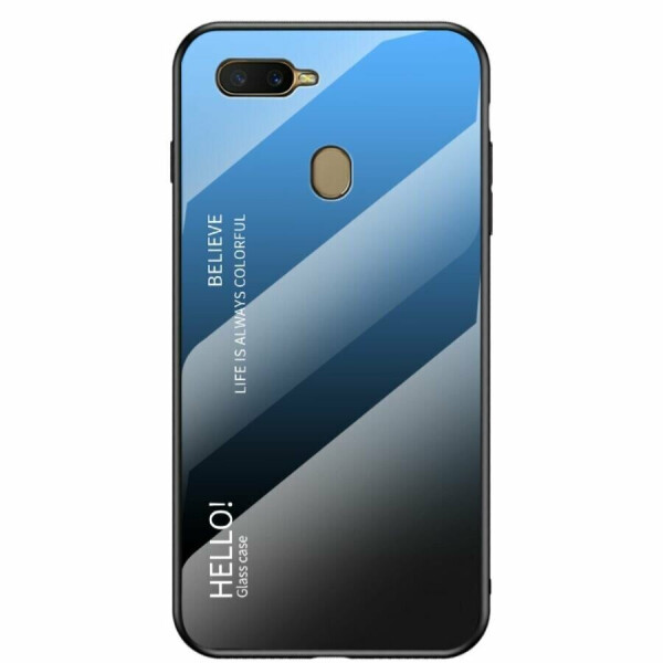 

Защитный чехол Deexe Gradient Color для OPPO A12 - Black / Blue