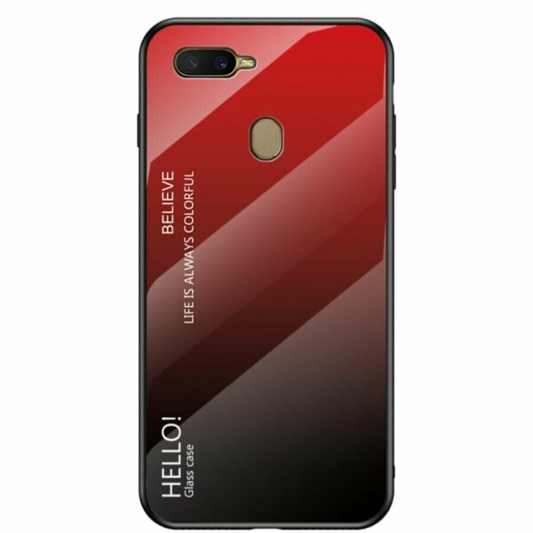

Защитный чехол Deexe Gradient Color для OPPO A12 - Black / Red