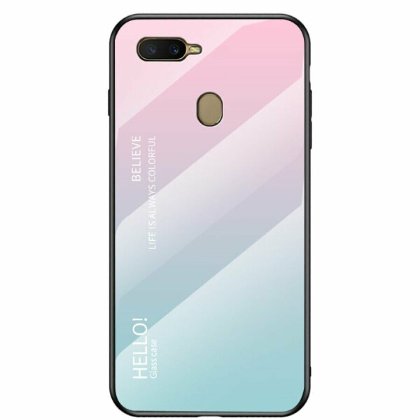 

Защитный чехол Deexe Gradient Color для OPPO A12 - Baby Blue / Pink