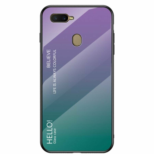 

Защитный чехол Deexe Gradient Color для OPPO A12 - Purple / Green