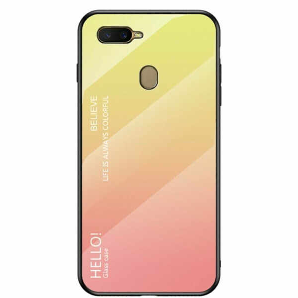Защитный чехол Deexe Gradient Color для OPPO A12 - Yellow / Pink