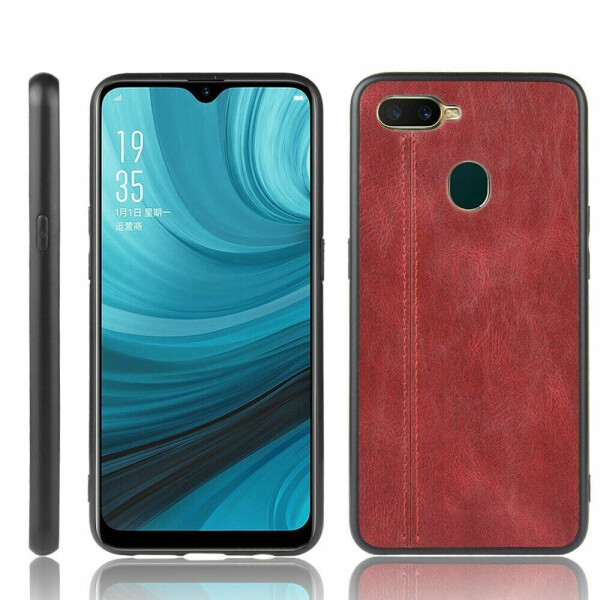 

Защитный чехол UniCase Leather Series для OPPO A12 - Red