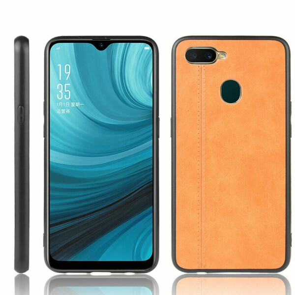 

Защитный чехол UniCase Leather Series для OPPO A12 - Yellow