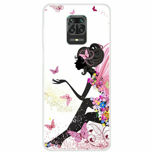 

Силиконовый (TPU) чехол Deexe Life Style для Xiaomi Redmi Note 9 Pro / Note 9 Pro Max / Note 9s - Butterfly Girl