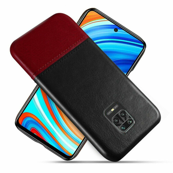 

Защитный чехол KSQ Dual Color для Xiaomi Redmi Note 9 Pro / Note 9 Pro Max / Note 9s - Black / Wine Red