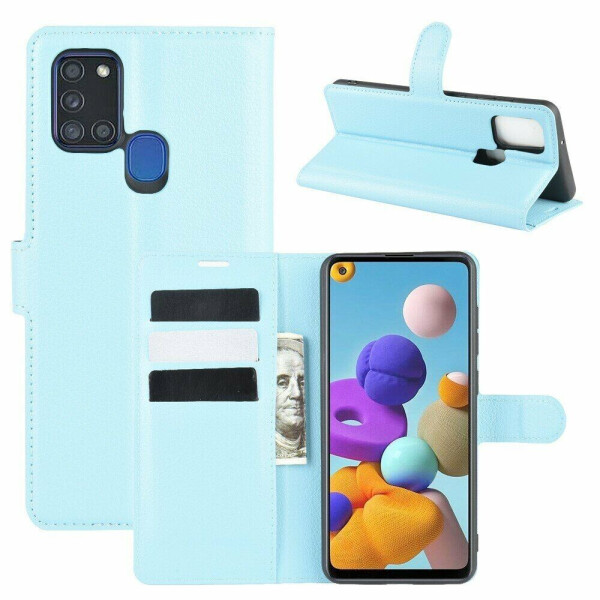 

Чехол-книжка Deexe Book Type для Samsung Galaxy A21s (A217) - Blue