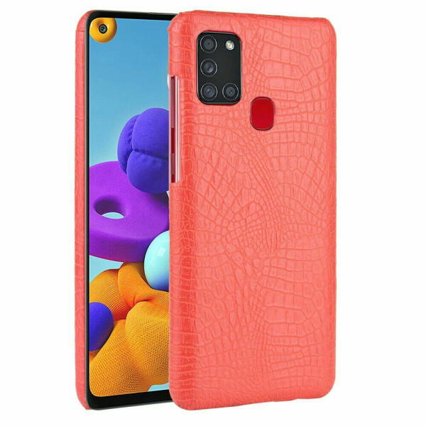 

Защитный чехол Deexe Croco Style для Samsung Galaxy A21s (A217) - Red