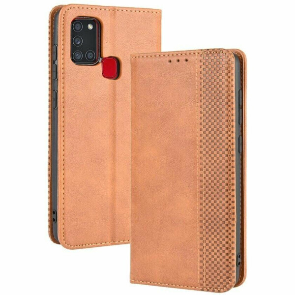 

Чехол Deexe Retro Style для Samsung Galaxy A21s (A217) - Brown