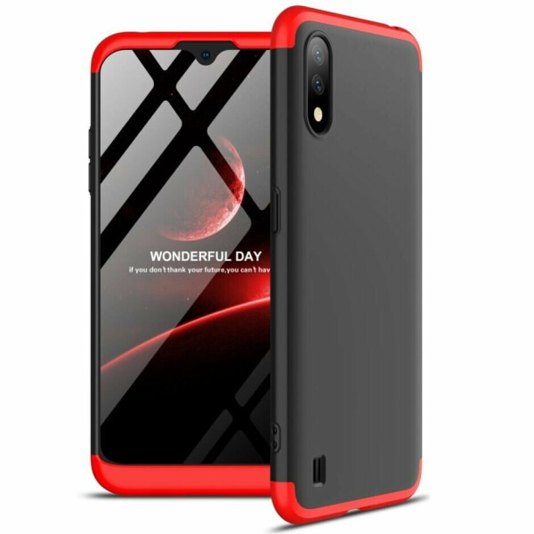 

Защитный чехол GKK Double Dip Case для Samsung Galaxy A01 (A015) - Black / Red