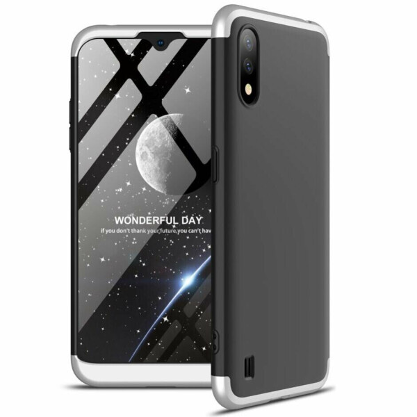

Защитный чехол GKK Double Dip Case для Samsung Galaxy A01 (A015) - Black / Silver
