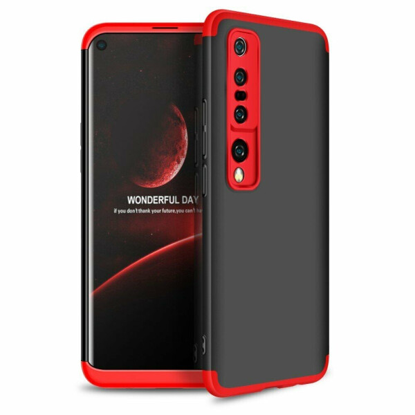 

Защитный чехол GKK Double Dip Case для Xiaomi Mi 10 - Black / Red