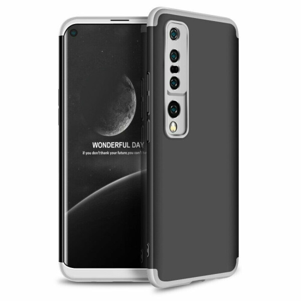

Защитный чехол GKK Double Dip Case для Xiaomi Mi 10 - Black / Silver