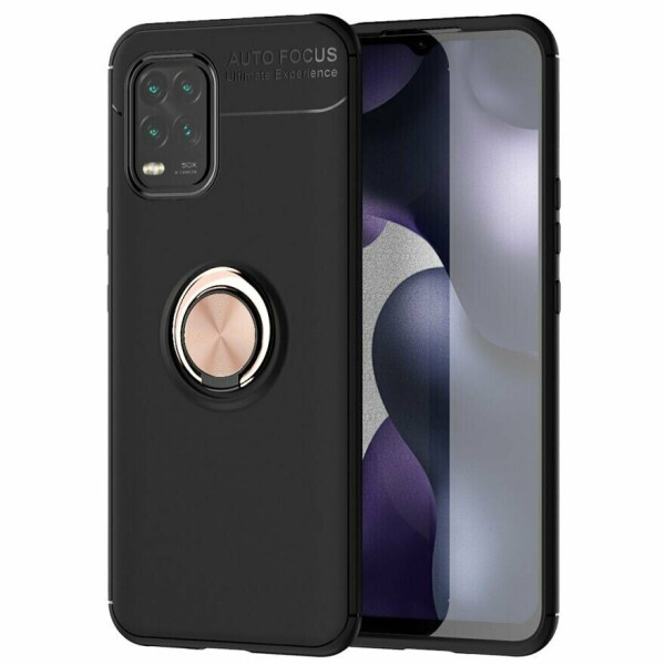 

Защитный чехол UniCase Magnetic Ring для Xiaomi Mi 10 Lite - Black / Rose Gold