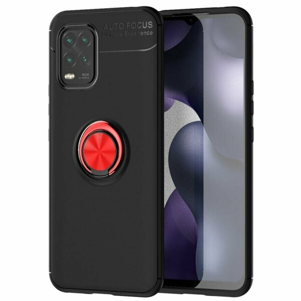 

Защитный чехол UniCase Magnetic Ring для Xiaomi Mi 10 Lite - Black / Red