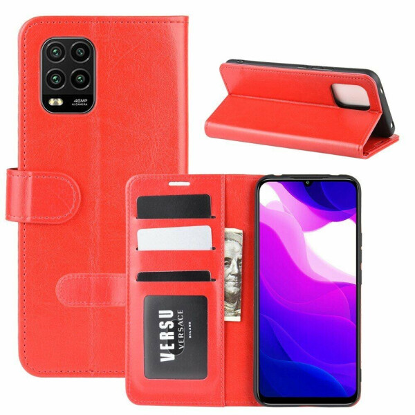 

Чехол-книжка Deexe Wallet Style для Xiaomi Mi 10 Lite - Red