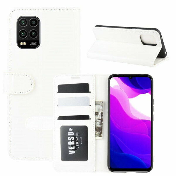 

Чехол-книжка Deexe Wallet Style для Xiaomi Mi 10 Lite - White