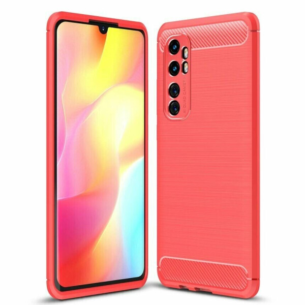 

Защитный чехол UniCase Carbon для Xiaomi Mi Note 10 Lite - Red