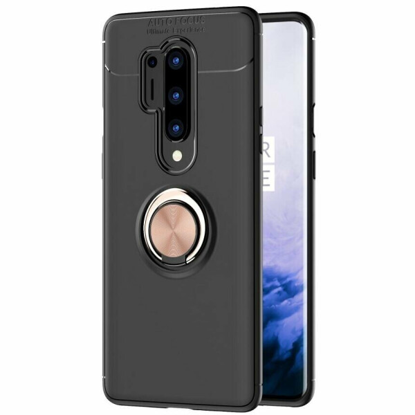 

Защитный чехол UniCase Magnetic Ring для OnePlus 8 Pro - Black / Rose Gold