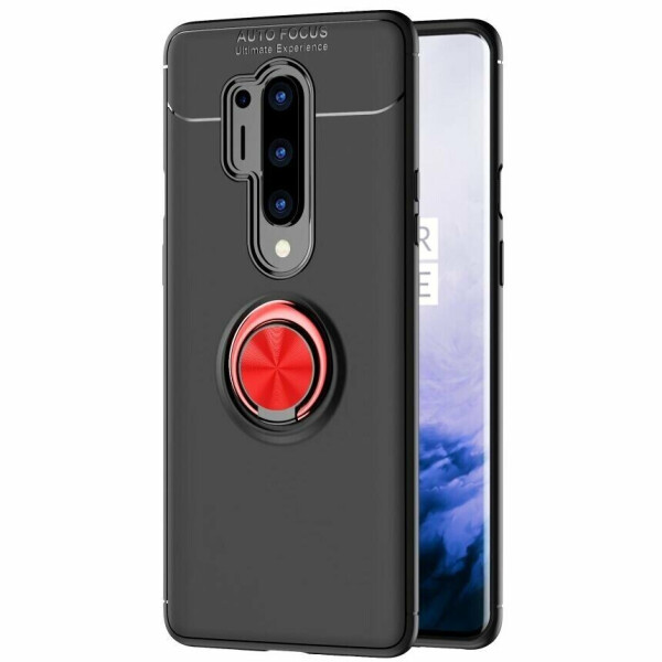 

Защитный чехол UniCase Magnetic Ring для OnePlus 8 Pro - Black / Red
