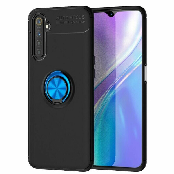 

Защитный чехол UniCase Magnetic Ring для Realme 6 - Black / Blue