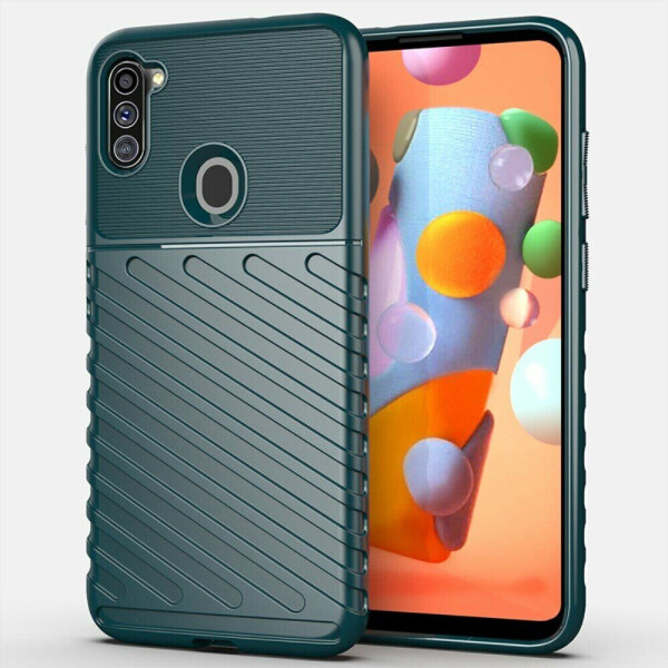 

Защитный чехол Deexe Thunder Series для Samsung Galaxy A11 (A115) - Green