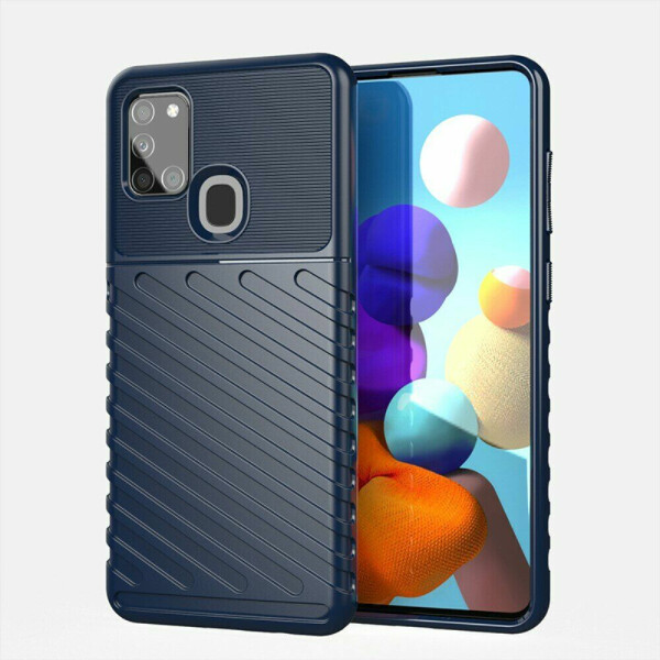 

Защитный чехол Deexe Thunder Series для Samsung Galaxy A21s (A217) - Blue