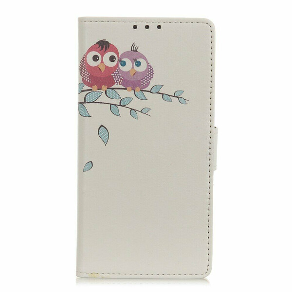 

Чехол Deexe Life Style Wallet для Huawei Y5p - Two Little Owls