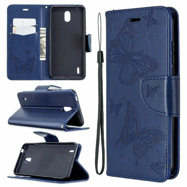 

Чехол UniCase Butterfly Pattern для Nokia 1.3 - Blue