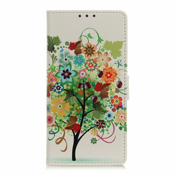 

Чехол Deexe Life Style Wallet для Xiaomi Redmi Note 9 - Flower Tree