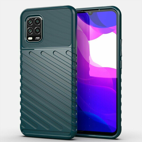 

Защитный чехол Deexe Thunder Series для Xiaomi Mi 10 Lite - Green