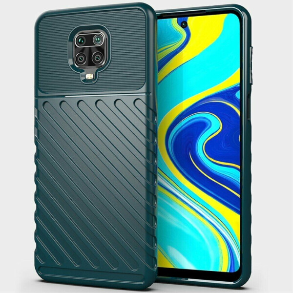 

Защитный чехол Deexe Thunder Series для Xiaomi Redmi Note 9 Pro / Note 9 Pro Max / Note 9s - Green