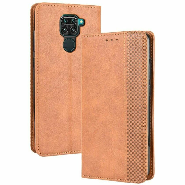 

Чехол Deexe Retro Style для Xiaomi Redmi Note 9 - Brown