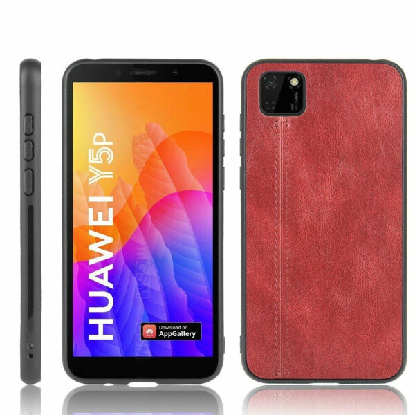 

Защитный чехол UniCase Leather Series для Huawei Y5p - Red