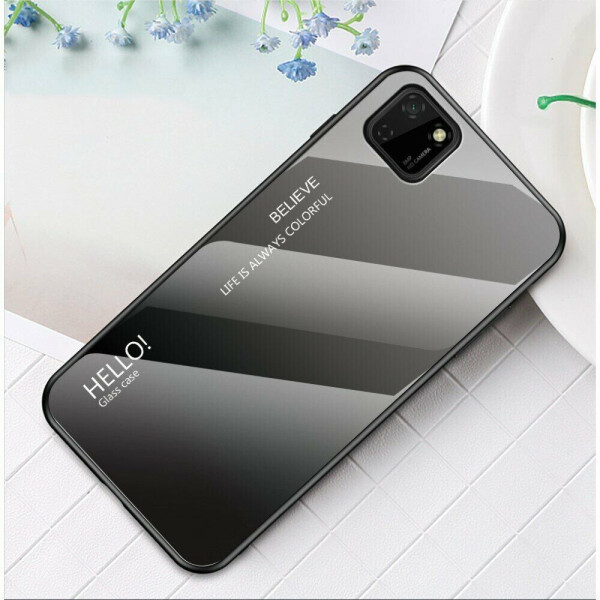 

Защитный чехол Deexe Gradient Color для Huawei Y5p - Black / Grey