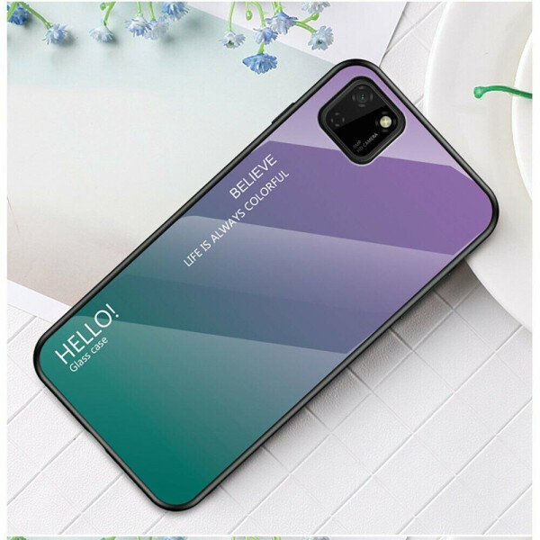 

Защитный чехол Deexe Gradient Color для Huawei Y5p - Purple / Green