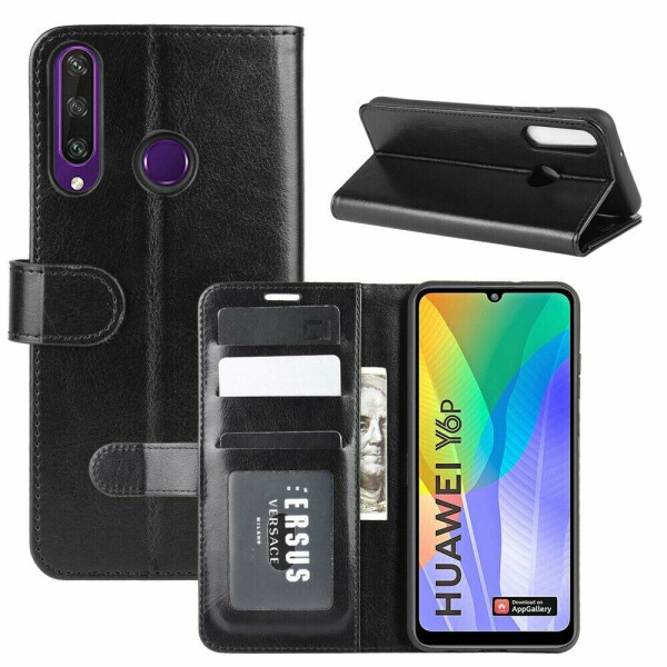 

Чехол-книжка Deexe Wallet Style для Huawei Y6p - Black