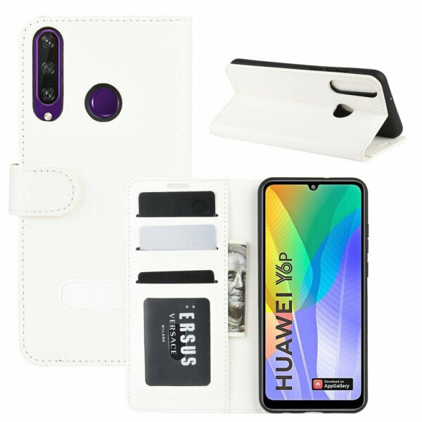 

Чехол-книжка Deexe Wallet Style для Huawei Y6p - White