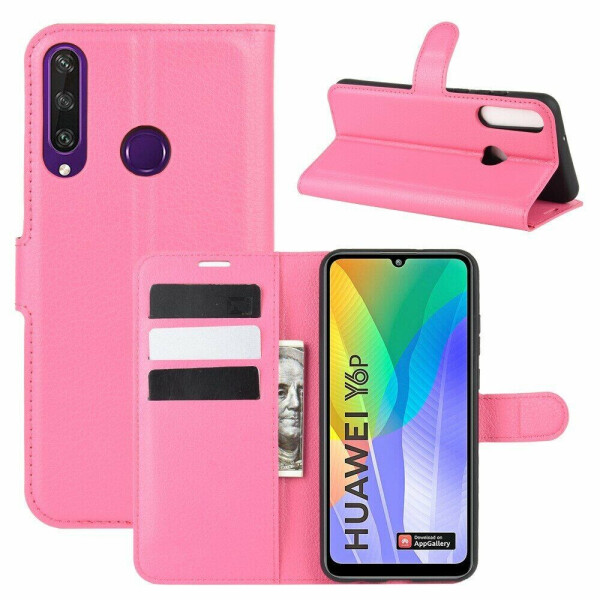 

Чехол-книжка Deexe Book Type для Huawei Y6p - Rose